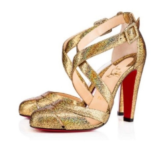 Christian Louboutin Shoes - Christian Louboutin Gold Heels